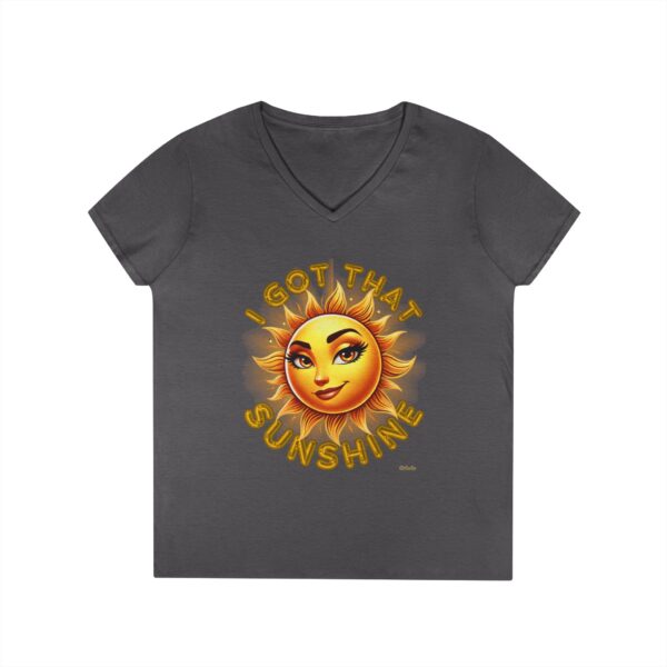 Ladies' V-Neck "I Got That Sunshine" T-Shirt - Image 19