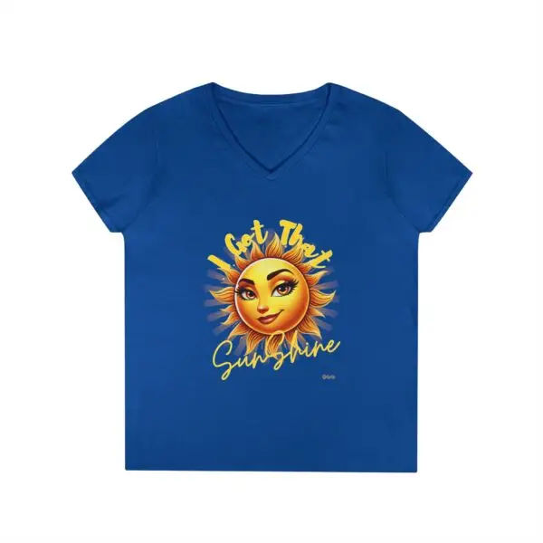 Ladies' V-Neck T-Shirt - Image 7