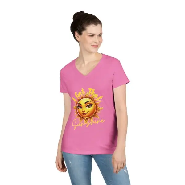 Ladies' V-Neck T-Shirt - Image 15