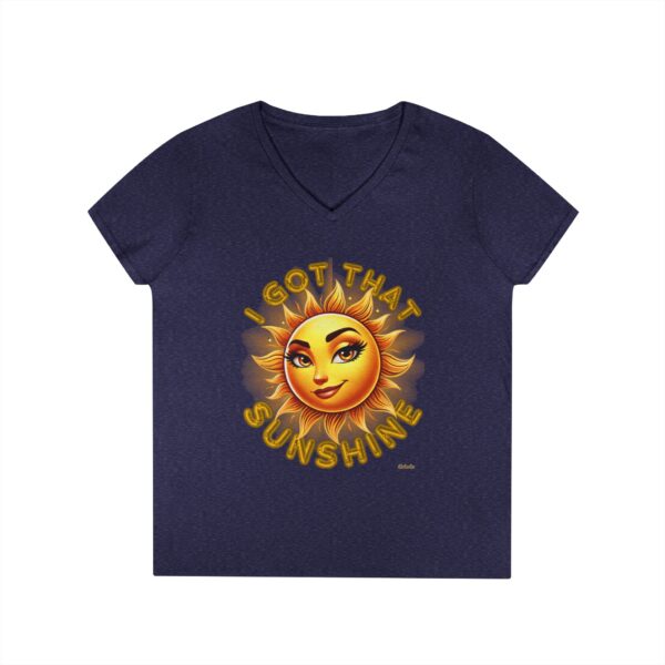 Ladies' V-Neck "I Got That Sunshine" T-Shirt - Image 28