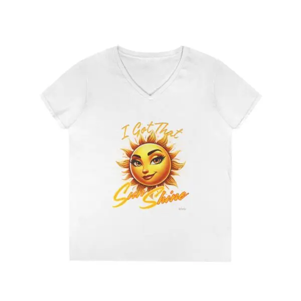 Ladies' V-Neck "I Got That SunShine" T-Shirt