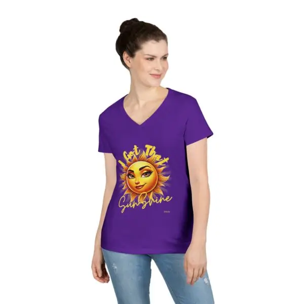 Ladies' V-Neck T-Shirt - Image 12