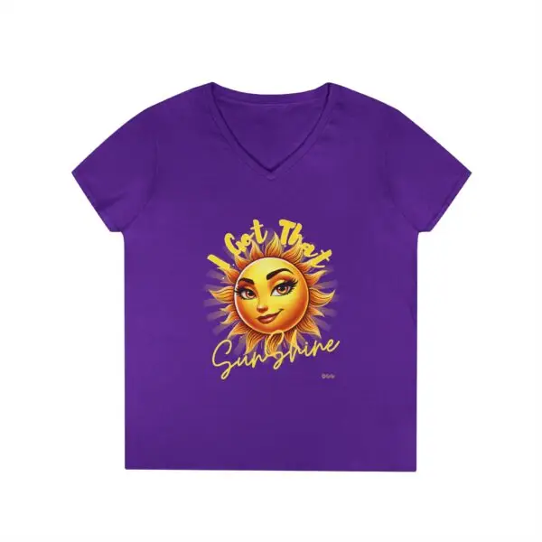 Ladies' V-Neck T-Shirt - Image 10