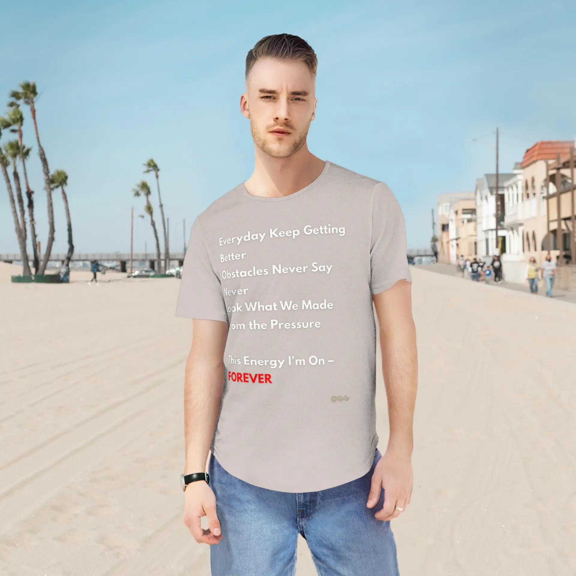 Men's Jersey Curved Hem Tee - Image 8