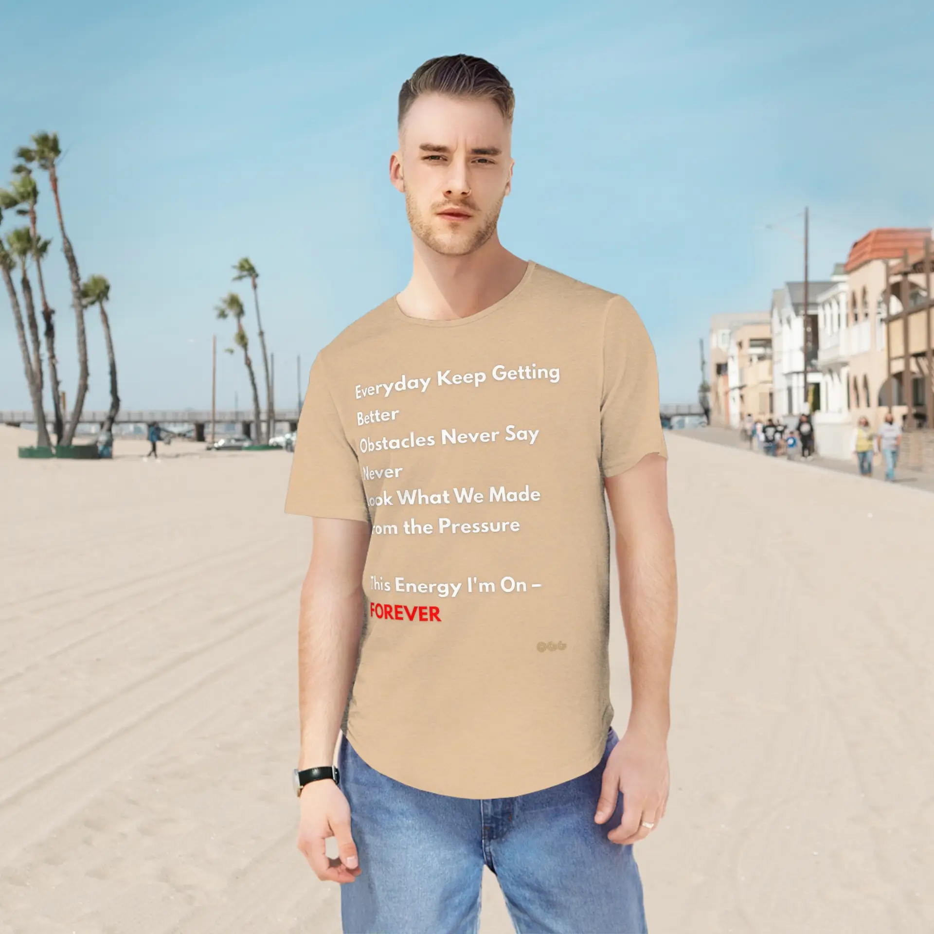 Men's Jersey Curved Hem Tee - Image 4