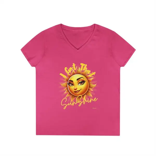 Ladies' V-Neck T-Shirt - Image 16