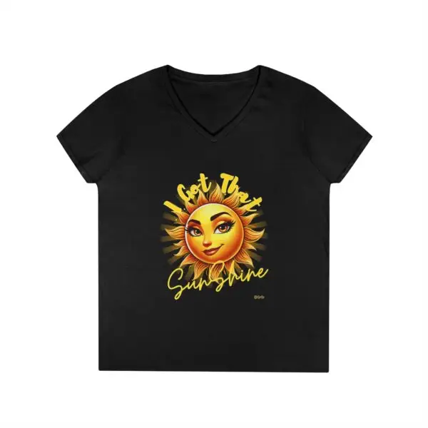 Ladies' V-Neck T-Shirt - Image 4