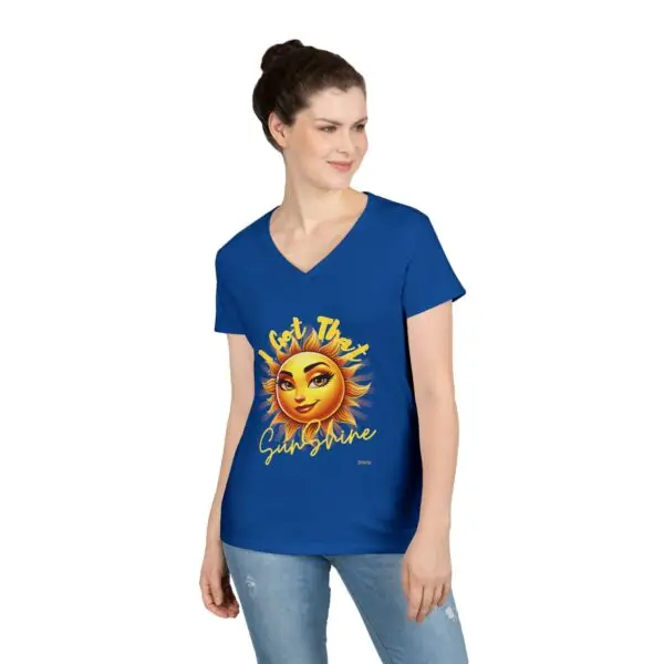 Ladies' V-Neck T-Shirt - Image 9