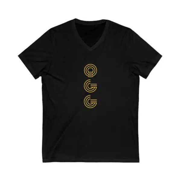 Unisex Jersey Short Sleeve V-Neck Tee - Image 2