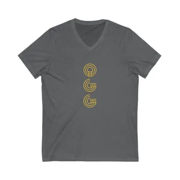 Unisex Jersey Short Sleeve V-Neck Tee - Image 6