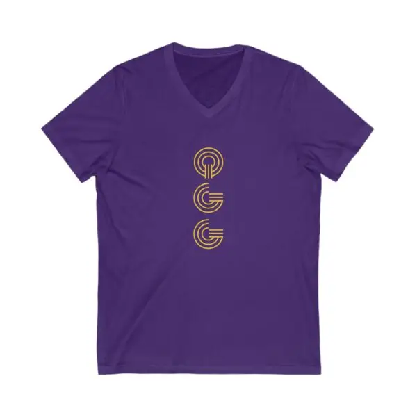 Unisex Jersey Short Sleeve V-Neck Tee - Image 8