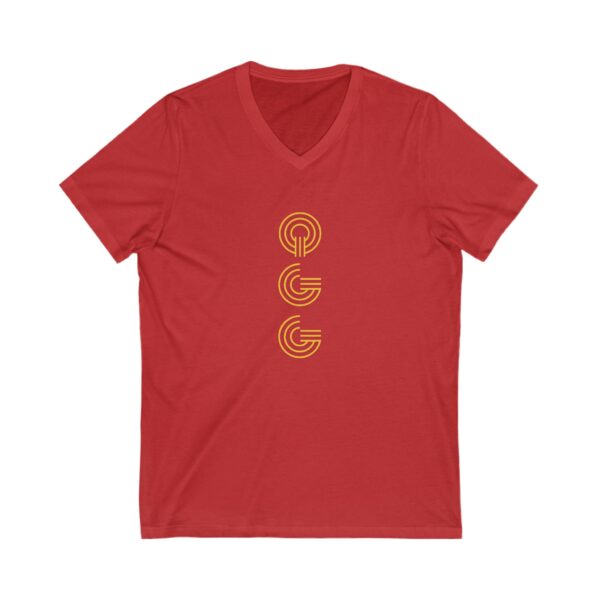 Unisex Jersey Short Sleeve V-Neck Tee - Image 10